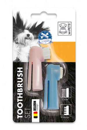 M-PETS - M-Pets Toothbrush Parmak Diş Fırçası 2li