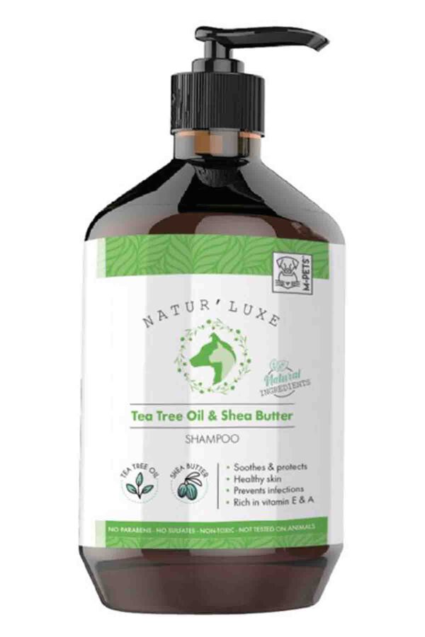 M-Pets Naturluxe Tea Tree & Shea Butter Köpek Şampuanı 500ml