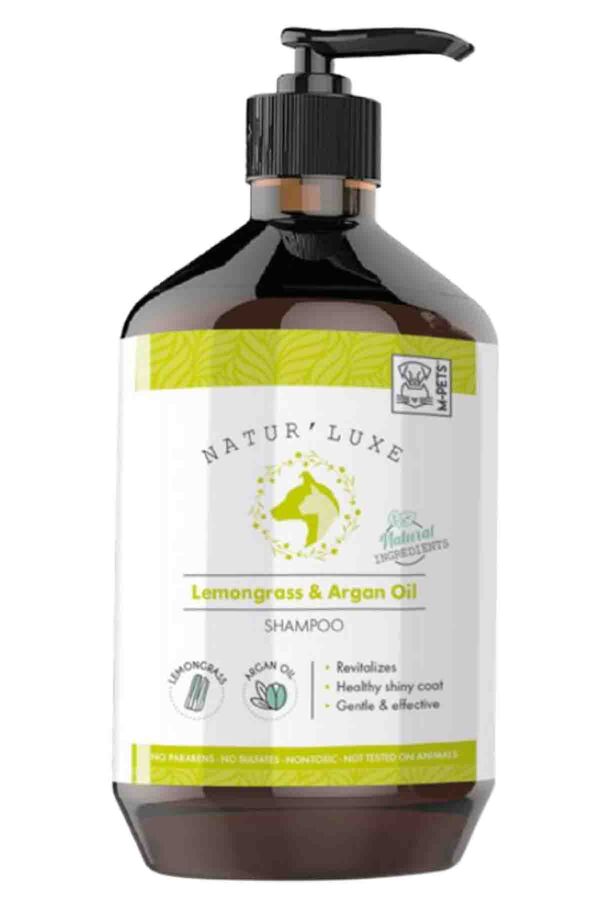 M-Pets Naturluxe Lemongrass & Argan Oil Köpek Şampuanı 500ml