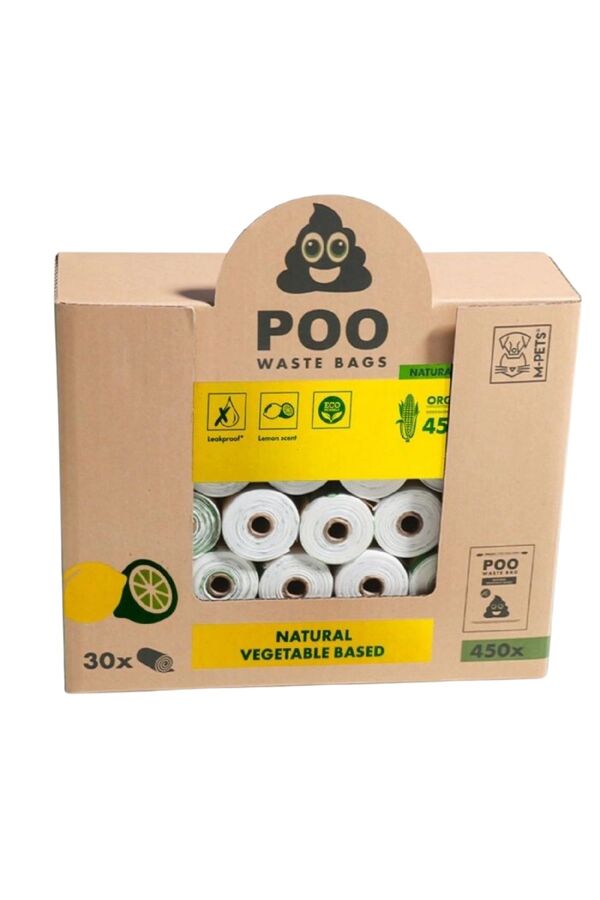 M-Pets Poo Dışkı Poşeti 15 Yaprak Limon Kokulu
