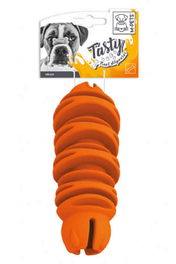 M-Pets Venus Ödül Hazneli Kauçuk Köpek Oyuncağı Turuncu