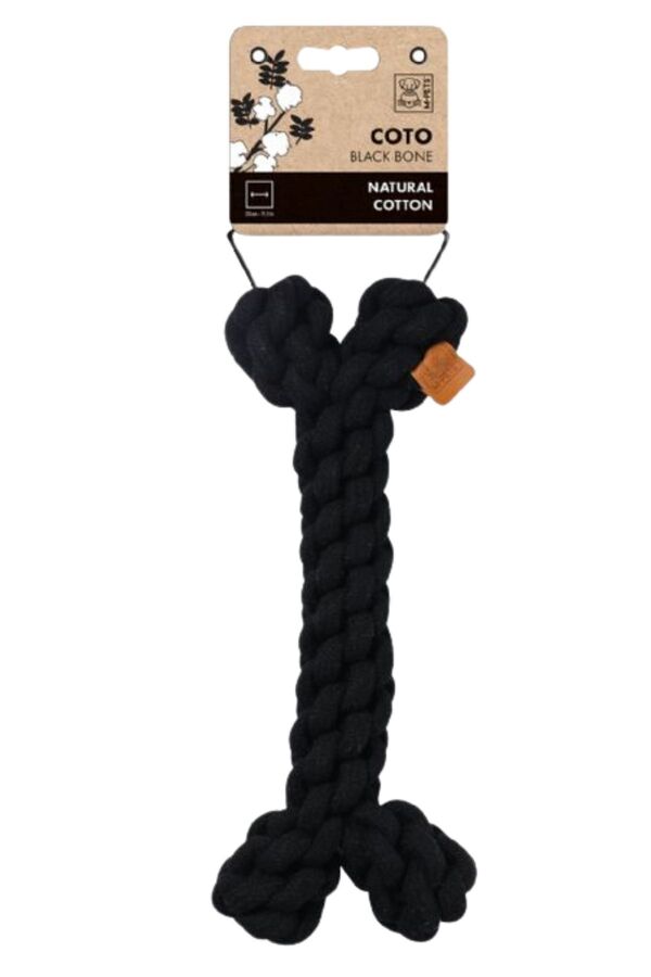 M-Pets Coto Black Bone Köpek Örgü Kemik Oyuncağı 19cm