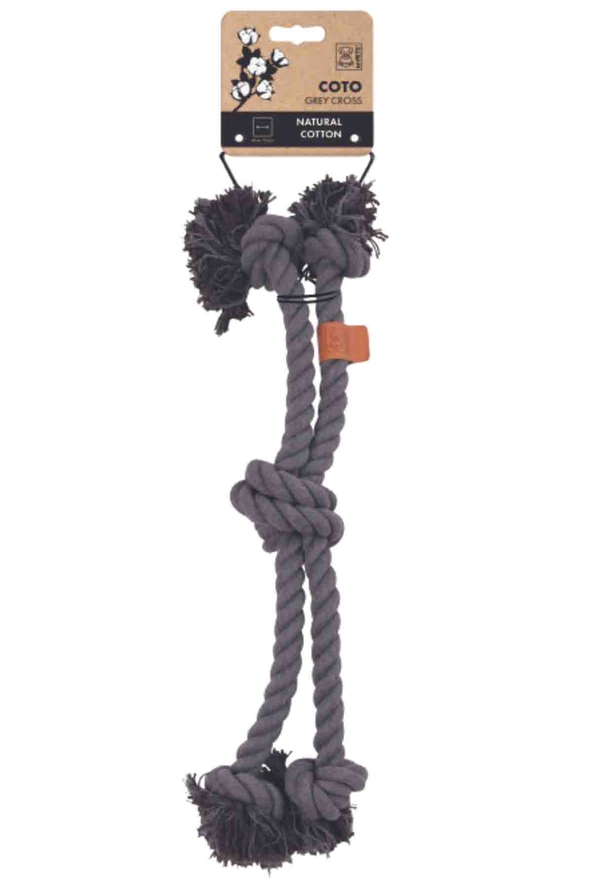 M-pets Coto Cross Örgü Oyuncak Gri 60cm