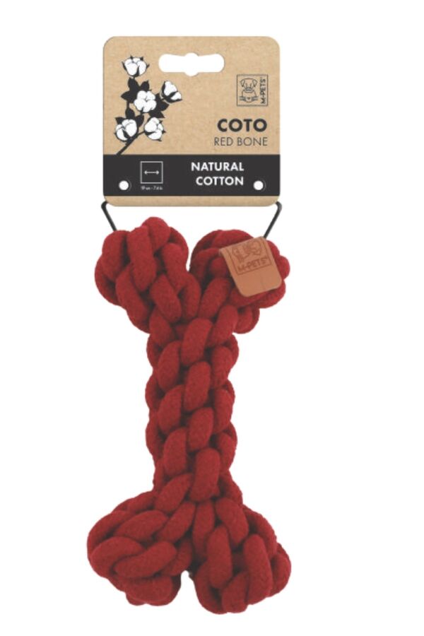 M-Pets Coto Red Bone Örgü Kemik Oyuncak 19cm 