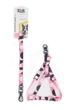 ALLY PAWS - Ally Paws Harness & Leash Tape Göğüs Tasması ve Gezdirme Kayışı Small 1,5cmx120cm