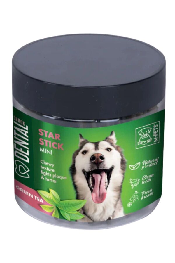 M-Pets Dental Snack Green Tea Star Stick Mini Ödül Maması 110gr
