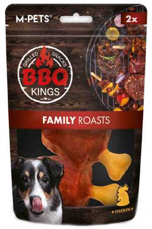 M-Pets BBQ Kings Family Roasts Tavuklu Köpek Ödül Maması 105gr - Thumbnail