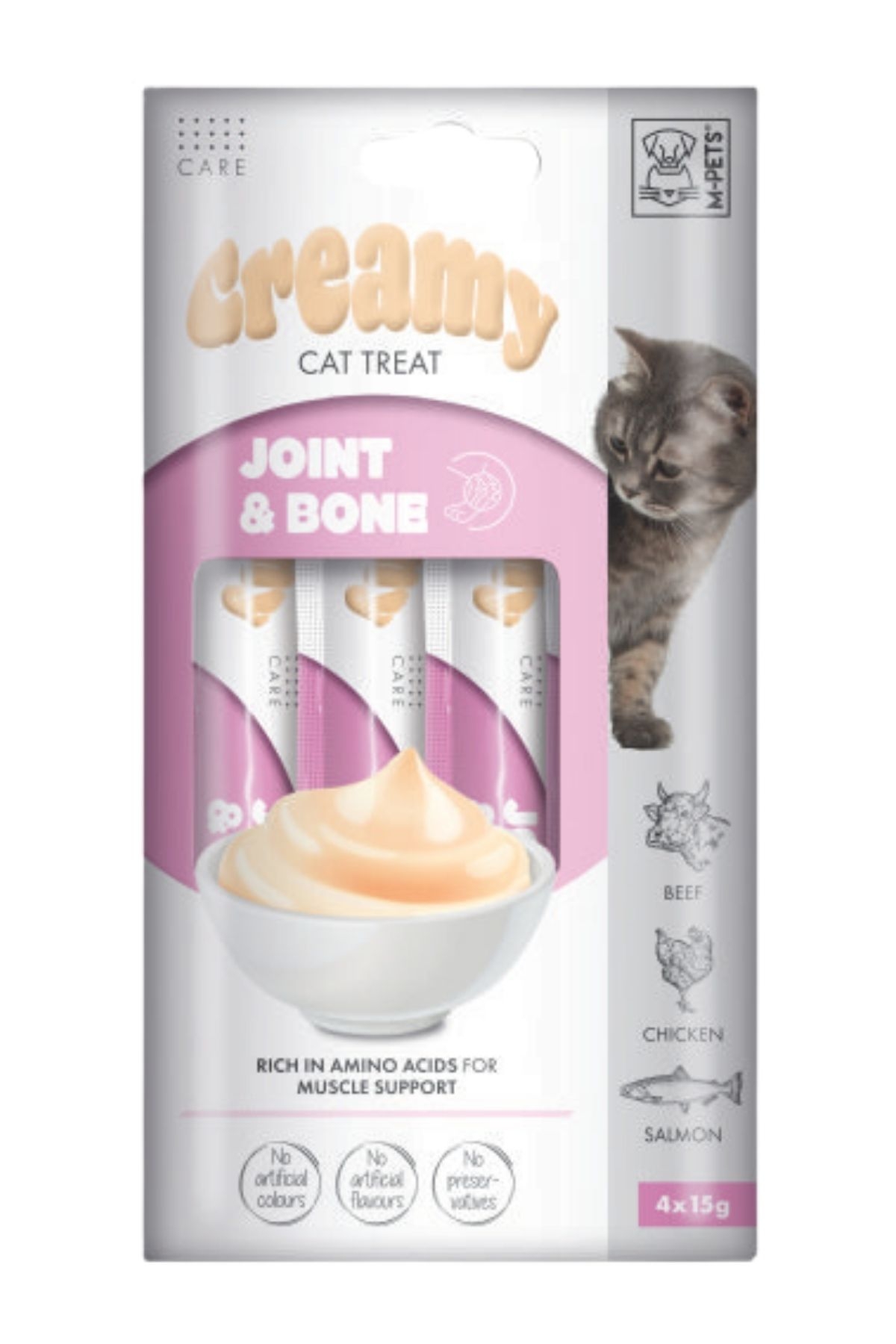 M-pets Joint & Bone Fonksiyonel Creamy Kedi Ödülü 4x15gr