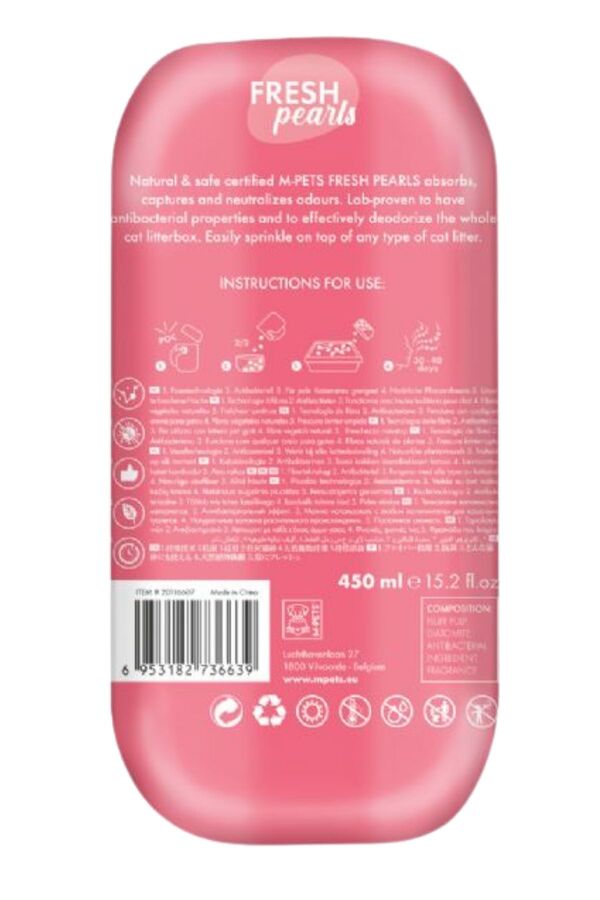 M-Pets Fresh Pearls Kedi Kumu Deodorant Çiçek Kokulu 450ml