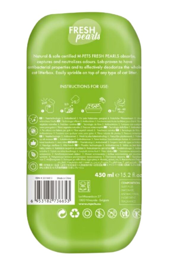 M-Pets Fresh Pearls Kedi Kumu Deodorantı Çim Kokulu 450ml