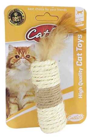 CATLIFE - Catlife Tüylü Silindir Kedi Oyuncağı