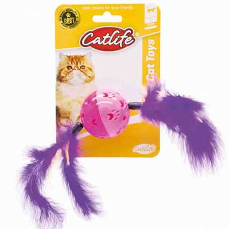 CATLIFE - Catlife Zilli Tüylü Top Kedi Oyuncağı