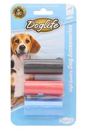DOGLIFE - Doglife Renkli Dışkı Toplama Poşeti 3lü