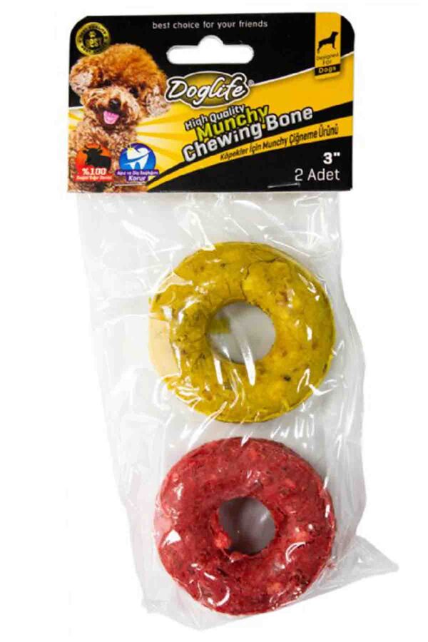 Doglife Munchy Donut Köpek Ödül Kemiği 60gr 2li