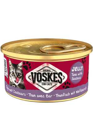 VOSKES - Voskes Ton Balıklı ve Levrekli Kedi Konservesi 85gr