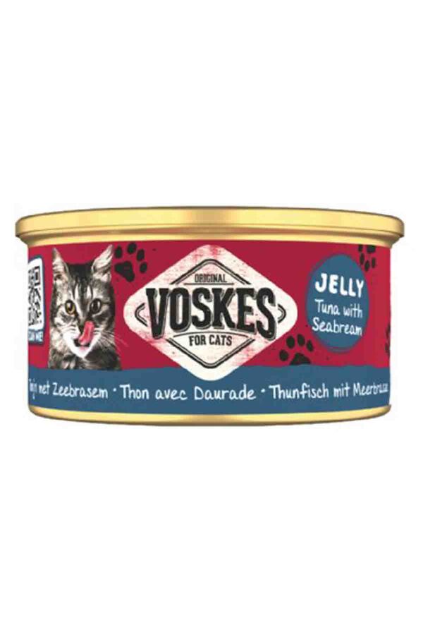 Voskes Ton Balıklı ve Çipuralı Kedi Konservesi 85gr