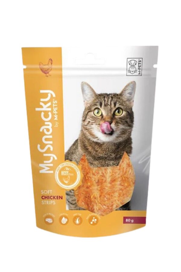 M-Pets Soft Tavuklu Yumuşak Kedi Ödül Maması 80gr