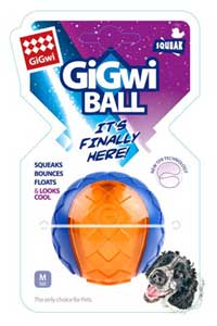 GIGWI - Gigwi Ball Sert Top 6 cm Köpek Oyuncağı