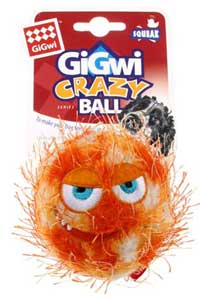 Gigwi Crazy Ball Çılgın Kirpi Turuncu Top Köpek Oyuncağı 6 cm