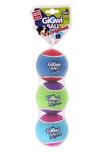 GIGWI - Gigwi Ball Tenis Topu 3lü Köpek Oyuncağı Large