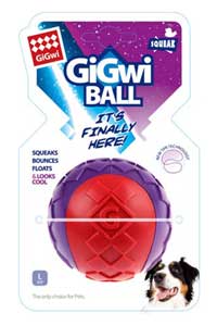 GIGWI - Gigwi Ball Sert Plastik Top Köpek Oyuncağı 7 cm
