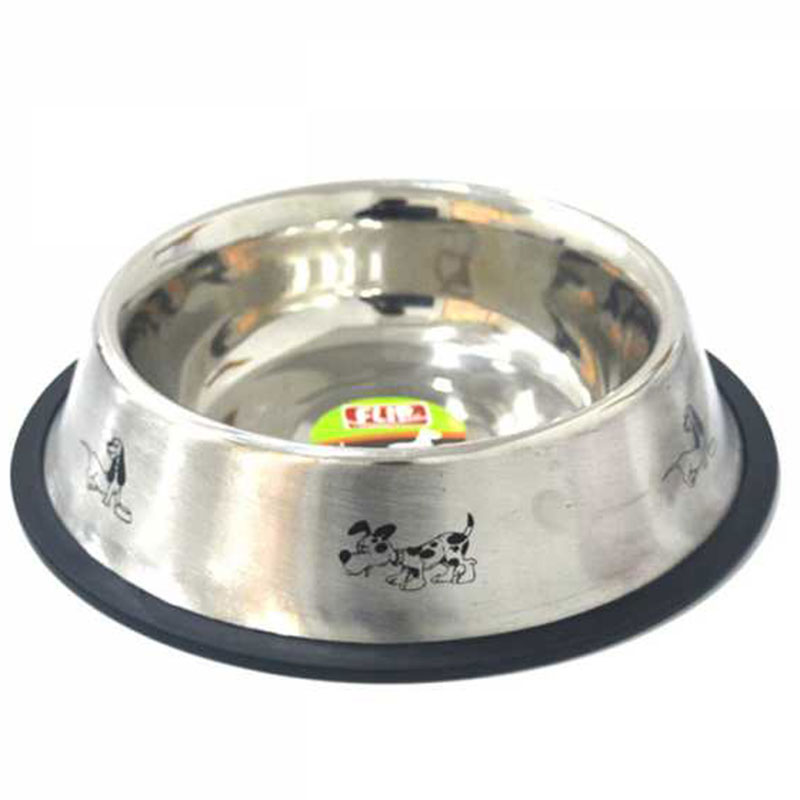 Flip Köpekler İçin Figürlü Çelik Mama ve Su Kabı 15cm 230ml