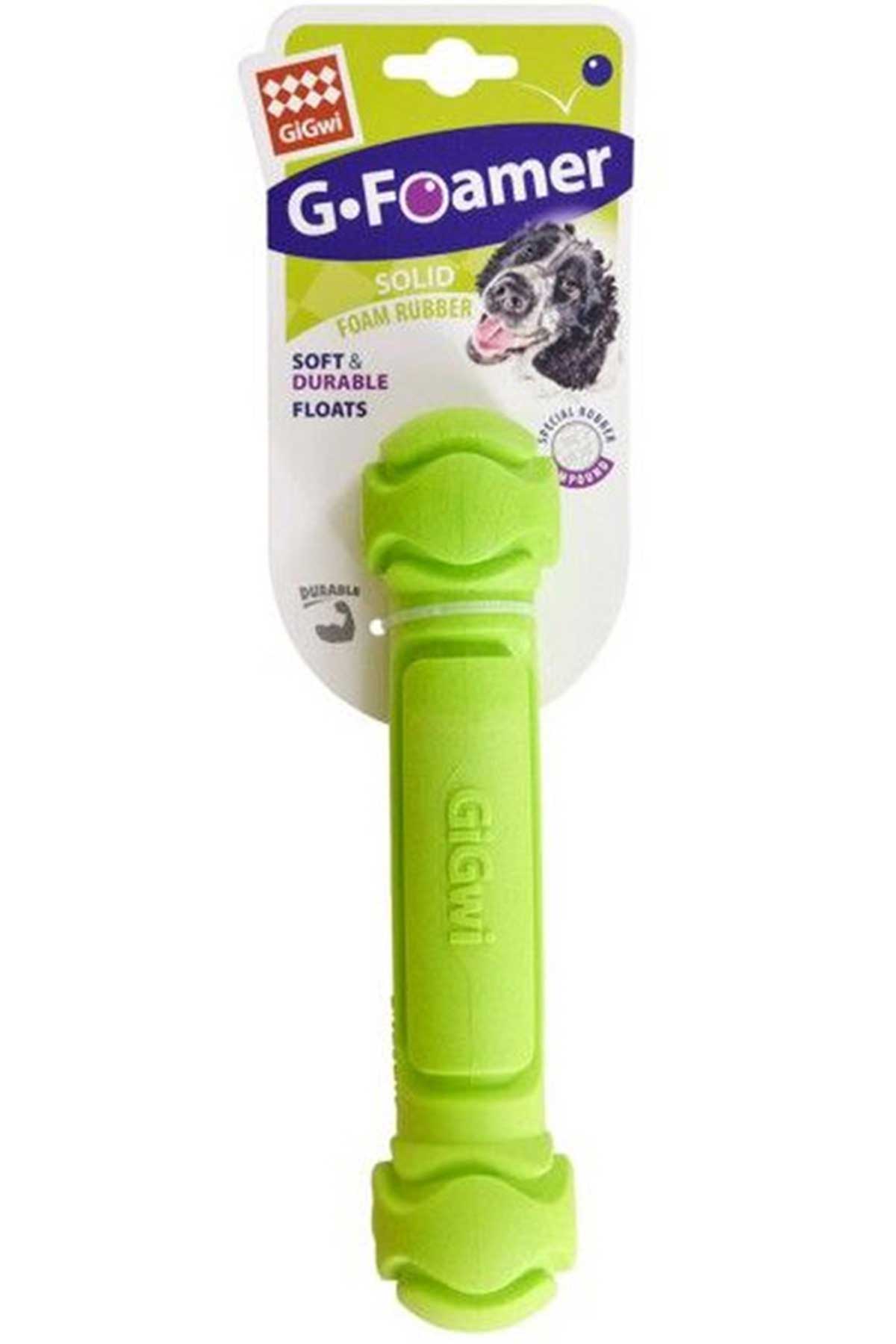 Gigwi Kauçuk Köpek Diş Kaşıma Dumbell Yeşil