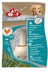 8in1 Delights Pro Dental Küçük Irk Köpek Ödül Kemiği (XS) 12gr