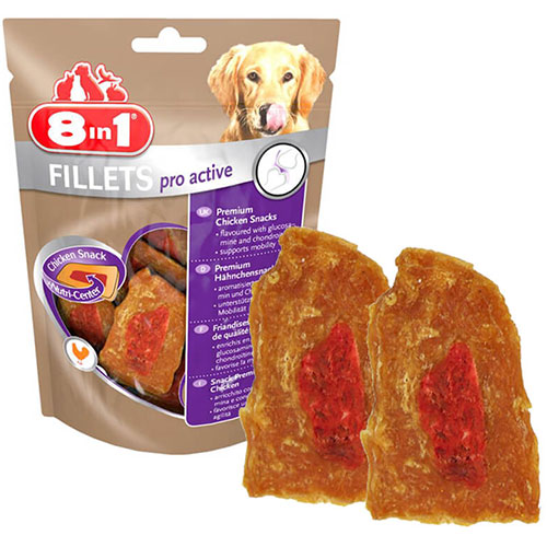 8in1 Fillets Pro Active Eklem Sağlığı İçin Köpek Ödülü Small 80gr