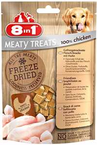 8in1 Meaty Treats Tavuklu Kurutulmuş Tahılsız Köpek Ödül Maması 50gr