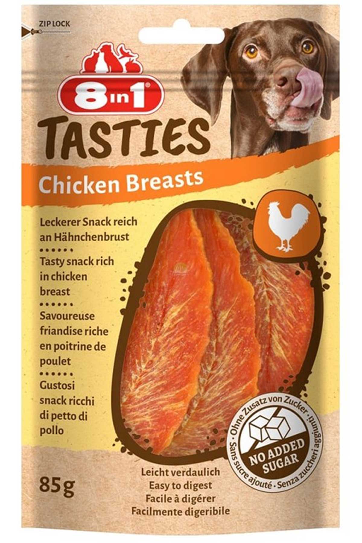 8in1 Tasties Chicken Breast Tavuk Göğsü Köpek Ödülü 85gr