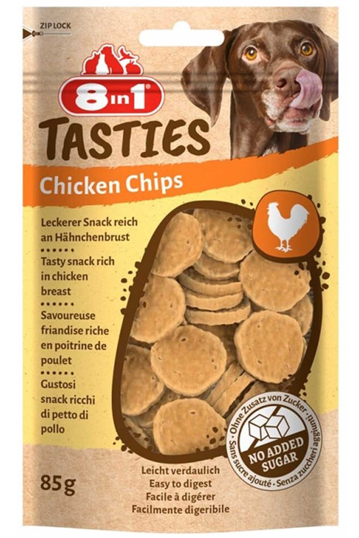 8in1 Tasties Chicken Chips Tavuk Cipsi Köpek Ödülü 85 Gr