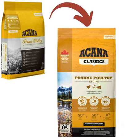 ACANA - Acana Prairie Poultry Tavuk ve Hindi Etli Köpek Maması 14,5kg