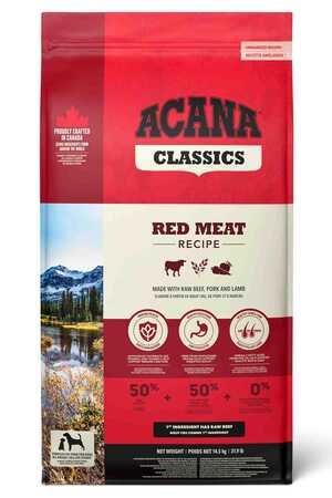Acana Classics Red Meat Düşük Tahıllı Köpek Maması 14,5kg - Thumbnail