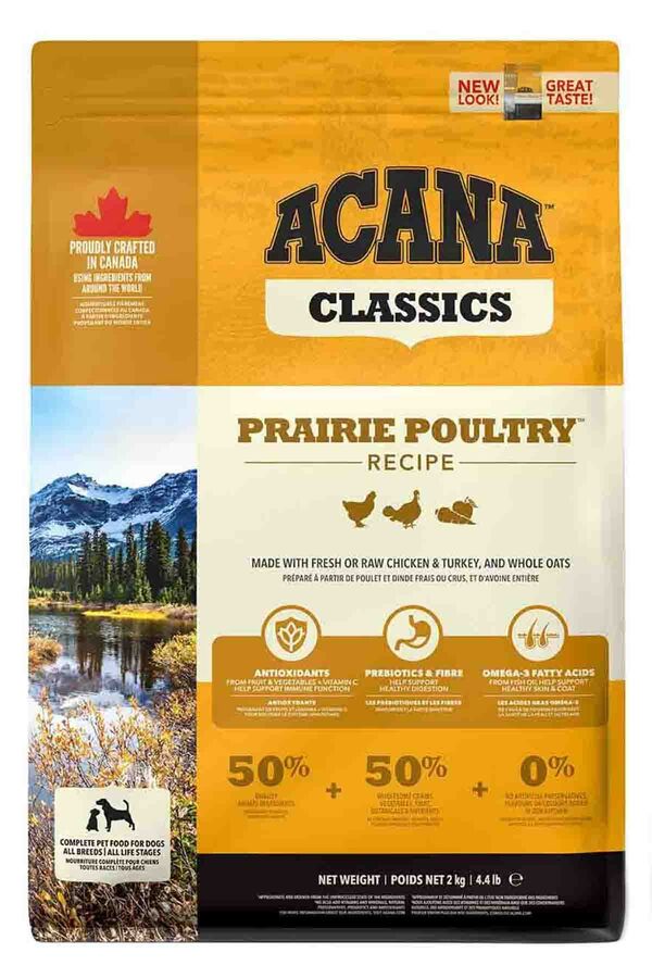 Acana Prairie Poultry Tavuk ve Hindi Etli Köpek Maması 2kg