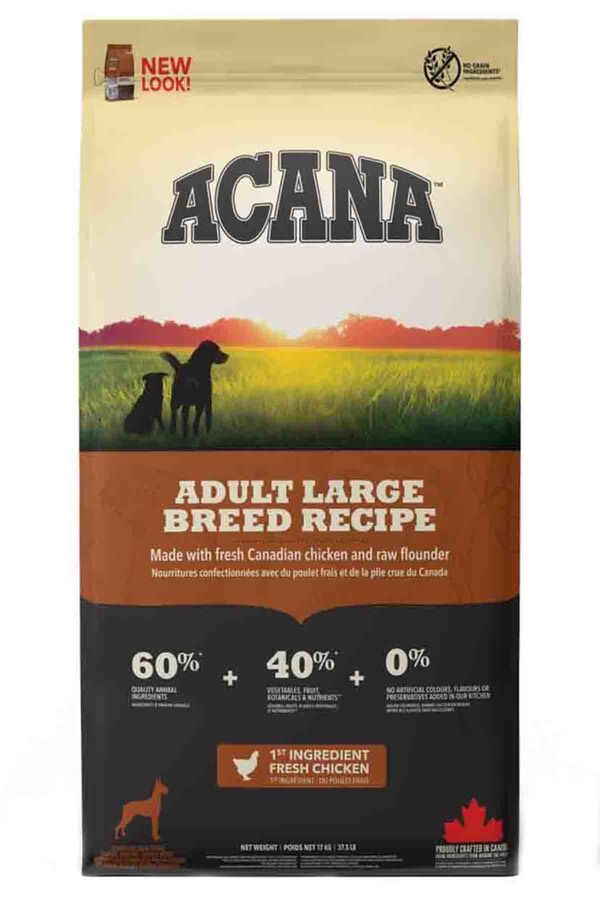 Acana Adult Large Breed Tahılsız Büyük Irk Yetişkin Köpek Maması 17kg