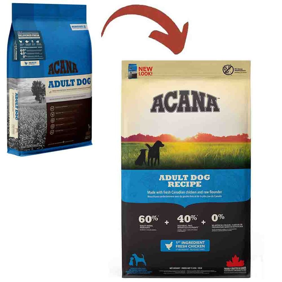 Acana Heritage Adult Tahılsız Tavuk ve Balıklı Yetişkin Köpek Maması 11,4kg