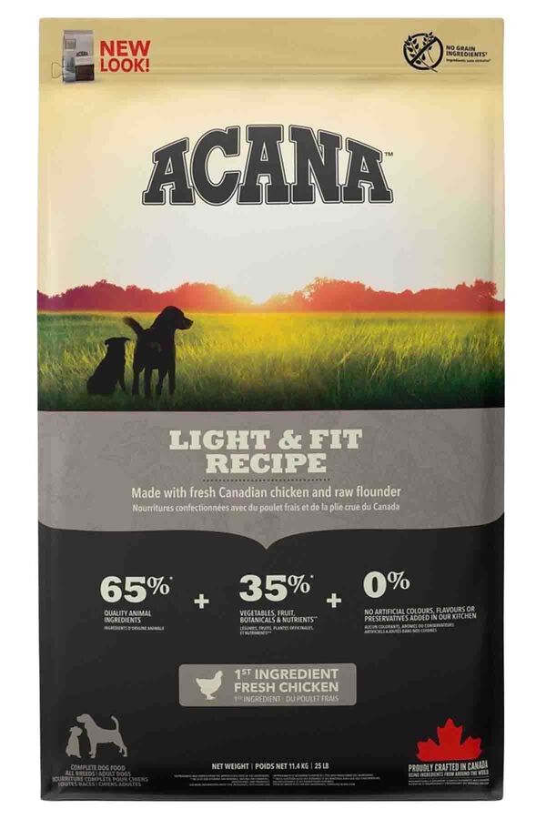 Acana Light & Fit Tahılsız Diyet Yetişkin Köpek Maması 11,4kg