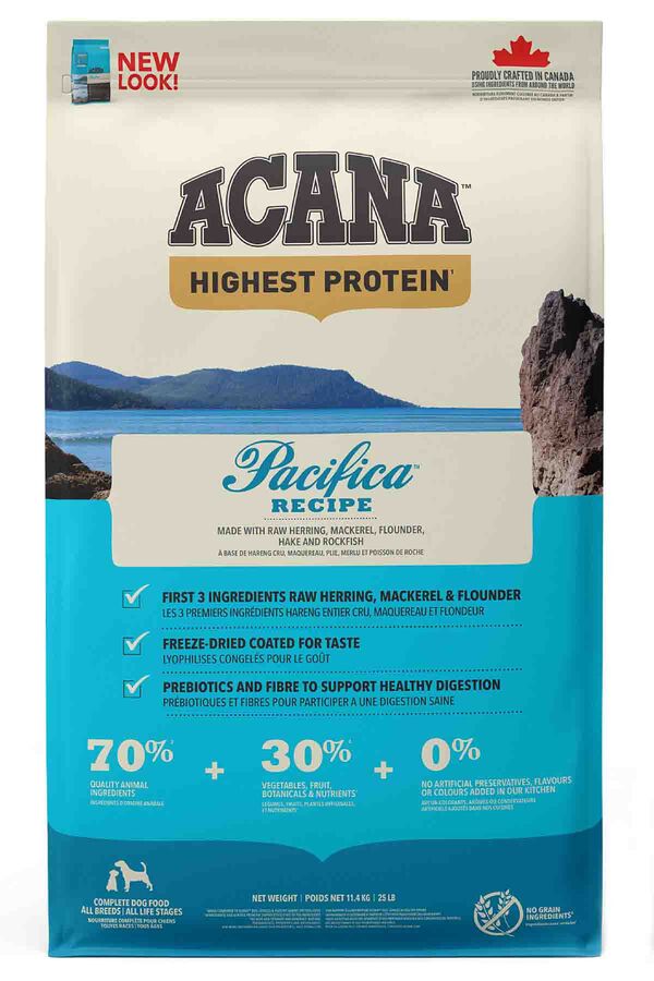 Acana Pacifica Tahılsız Balıklı Yetişkin Köpek Maması 11,4kg