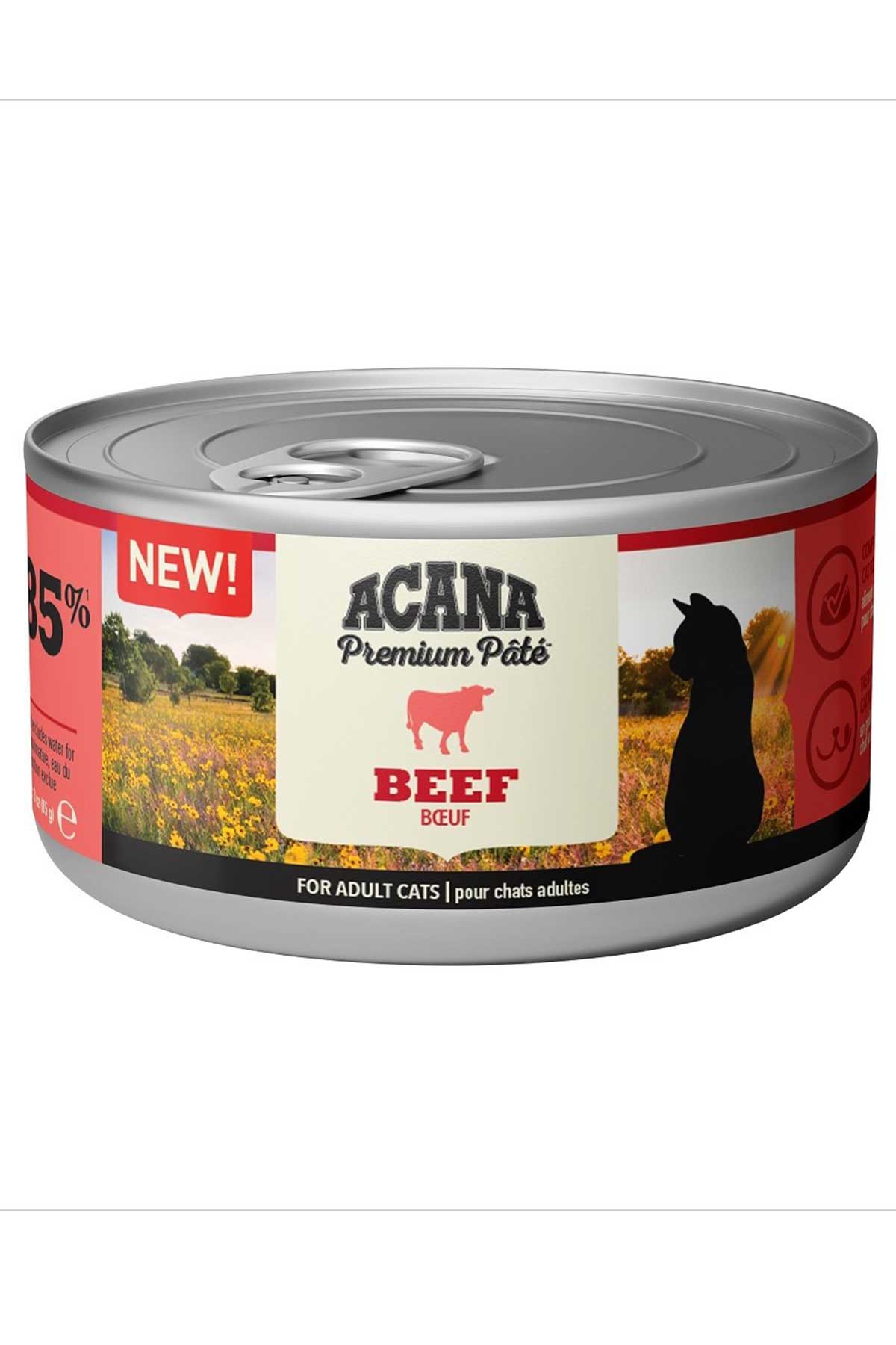 Acana Premium Pate Sığır Etli Kedi Konservesi 85gr