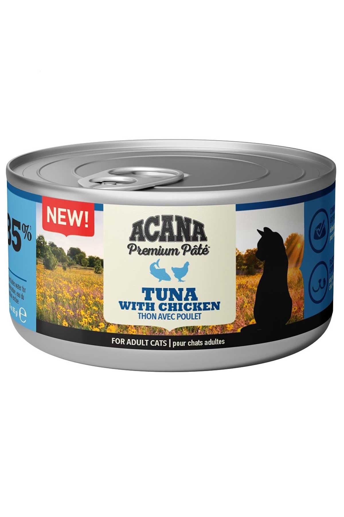 Acana Premium Pate Tuna Balıklı ve Tavuklu Kedi Konservesi 85gr