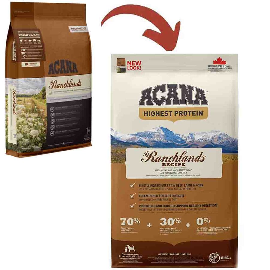 Acana Ranchlands Tahılsız Sığır Etli Köpek Maması 11,4kg