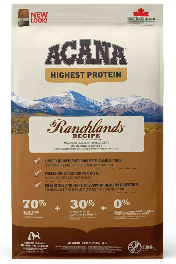 Acana Ranchlands Tahılsız Sığır Etli Köpek Maması 11,4kg