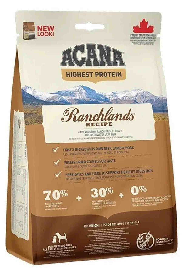 Acana Ranchlands Tahılsız Sığır Etli Yetişkin Köpek Maması 2kg