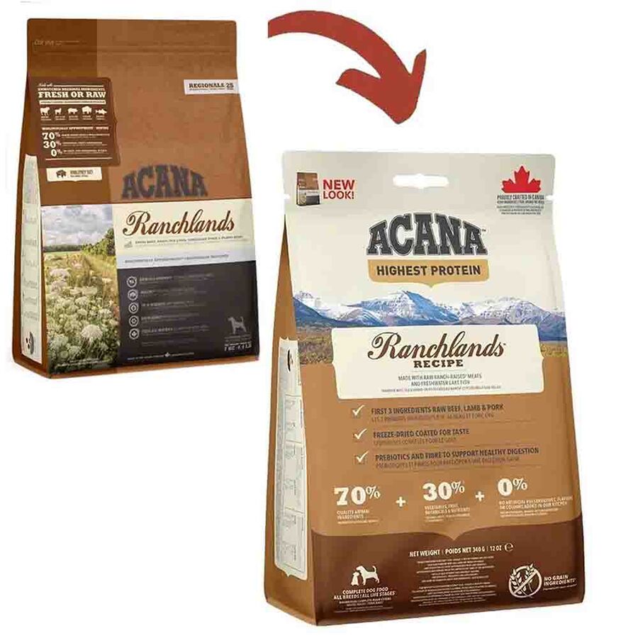 Acana Ranchlands Tahılsız Sığır Etli Yetişkin Köpek Maması 2kg