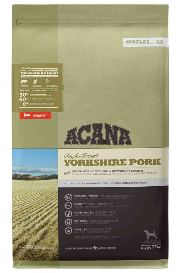 Acana Singles Yorkshire Pork Domuz Etli Köpek Maması 11,4kg