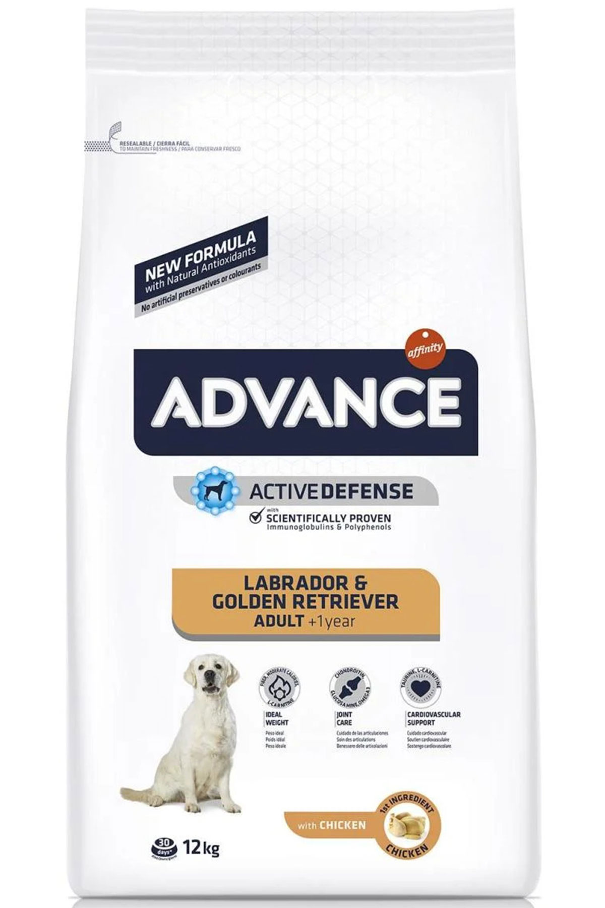 Advance Labrador ve Golden Retriever Tavuklu Köpek Maması 12kg