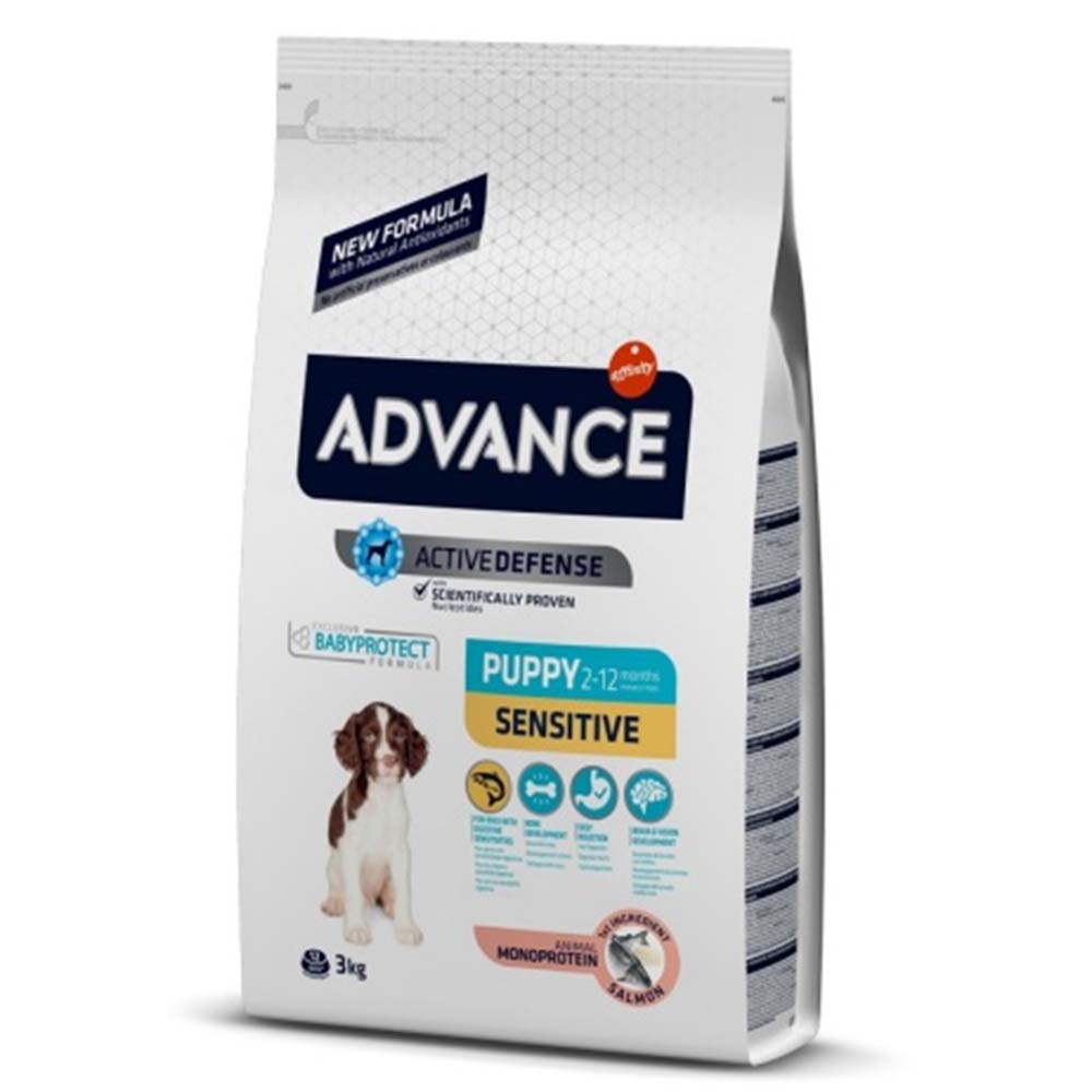 Advance Puppy Sensitive Somonlu Yavru Köpek Maması 3kg