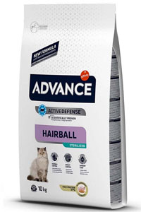 Advance Hairball Hindili Kısırlaştırılmış Kedi Maması 10kg