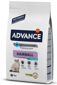 ADVANCE - Advance Hairball Hindili Kısırlaştırılmış Kedi Maması 3kg